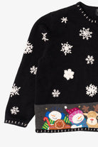 Vintage Black Studio Joy Santa Ugly Christmas Cardigan (1990s)