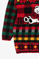 Vintage Black Holiday Time Teddy Bears Ugly Christmas Sweater (1990s)