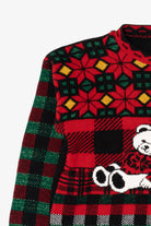 Vintage Black Holiday Time Teddy Bears Ugly Christmas Sweater (1990s)