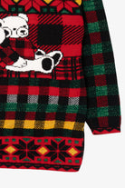 Vintage Black Holiday Time Teddy Bears Ugly Christmas Sweater (1990s)