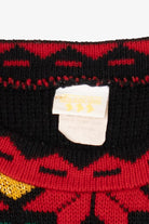 Vintage Black Holiday Time Teddy Bears Ugly Christmas Sweater (1990s)