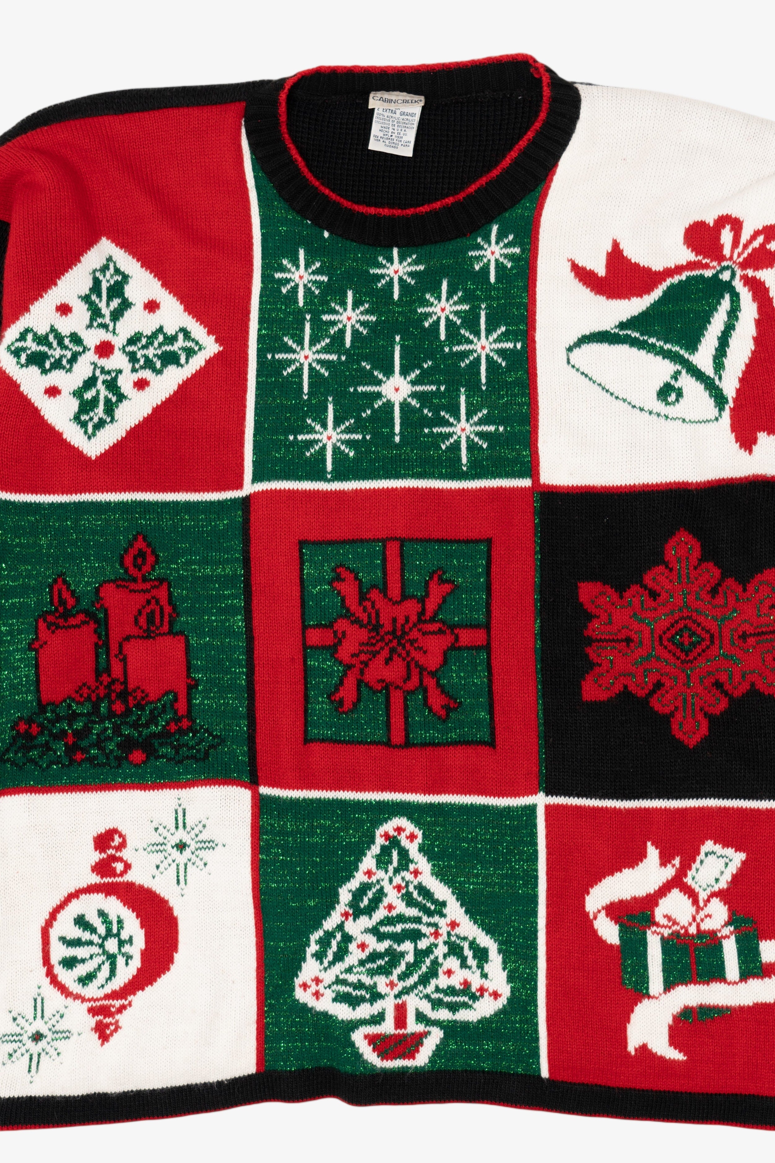 Vintage Quacker Factory Ugly Christmas Sweater (1990s)