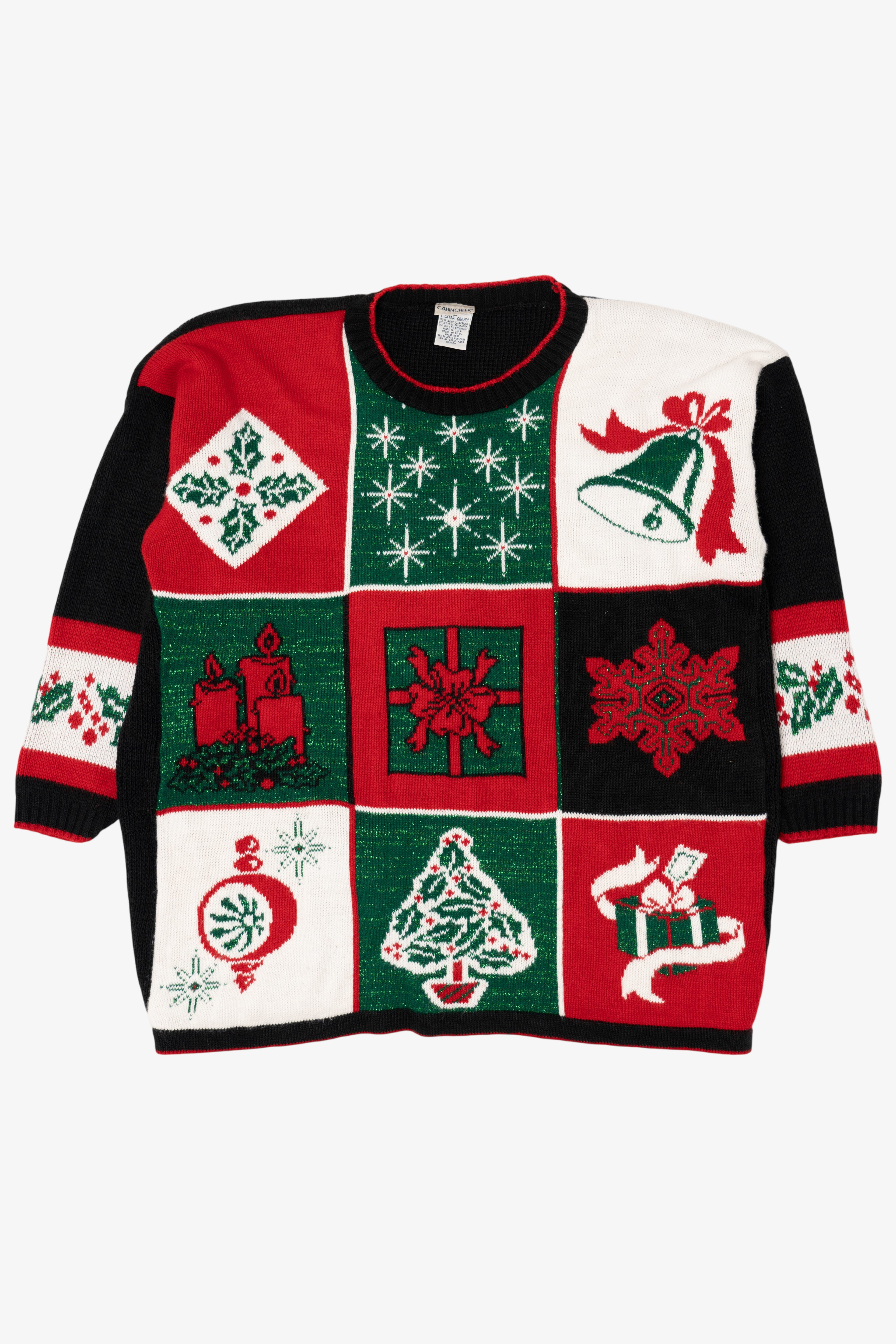 Vintage Quacker Factory Ugly Christmas Sweater (1990s)