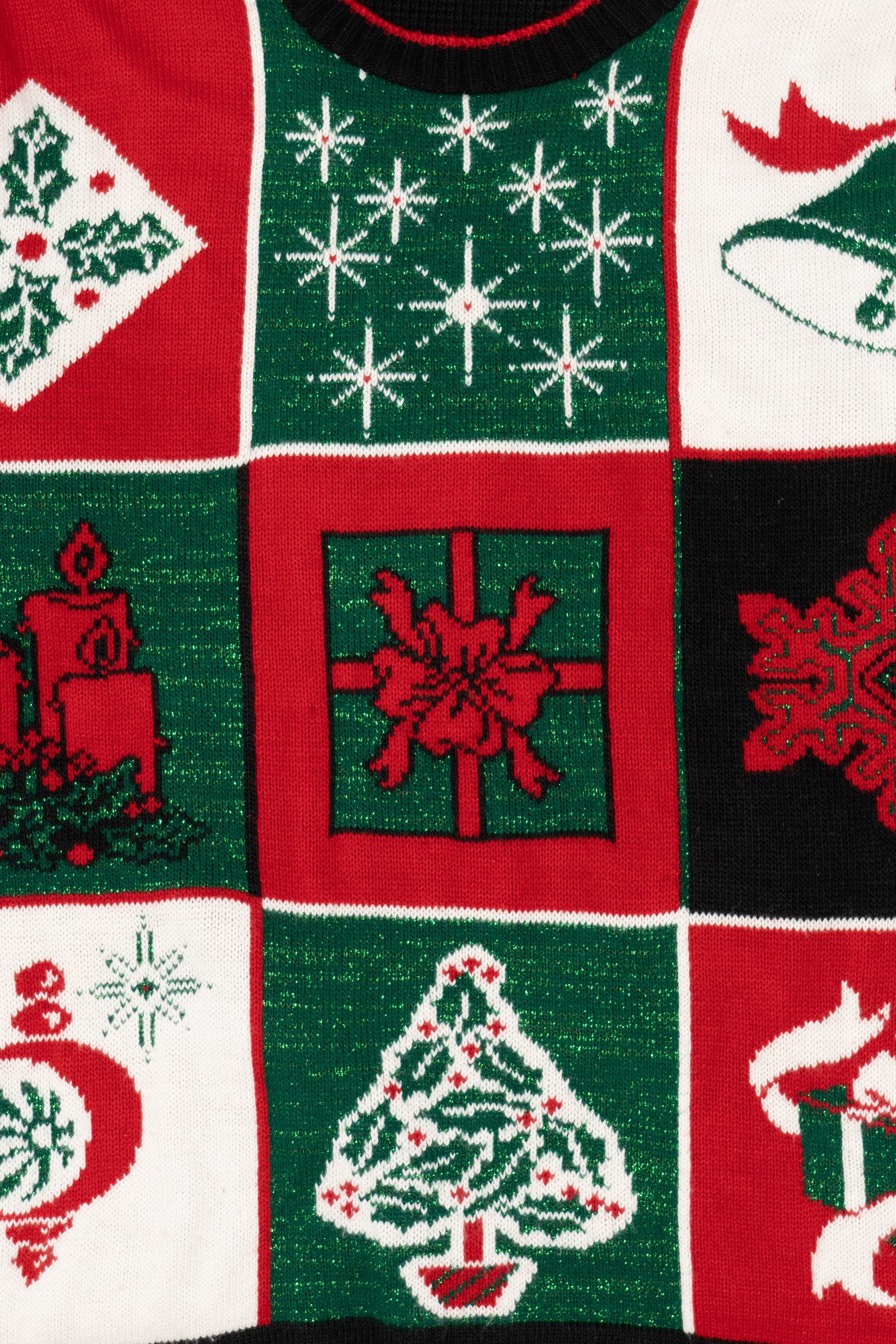 Vintage Quacker Factory Ugly Christmas Sweater (1990s)
