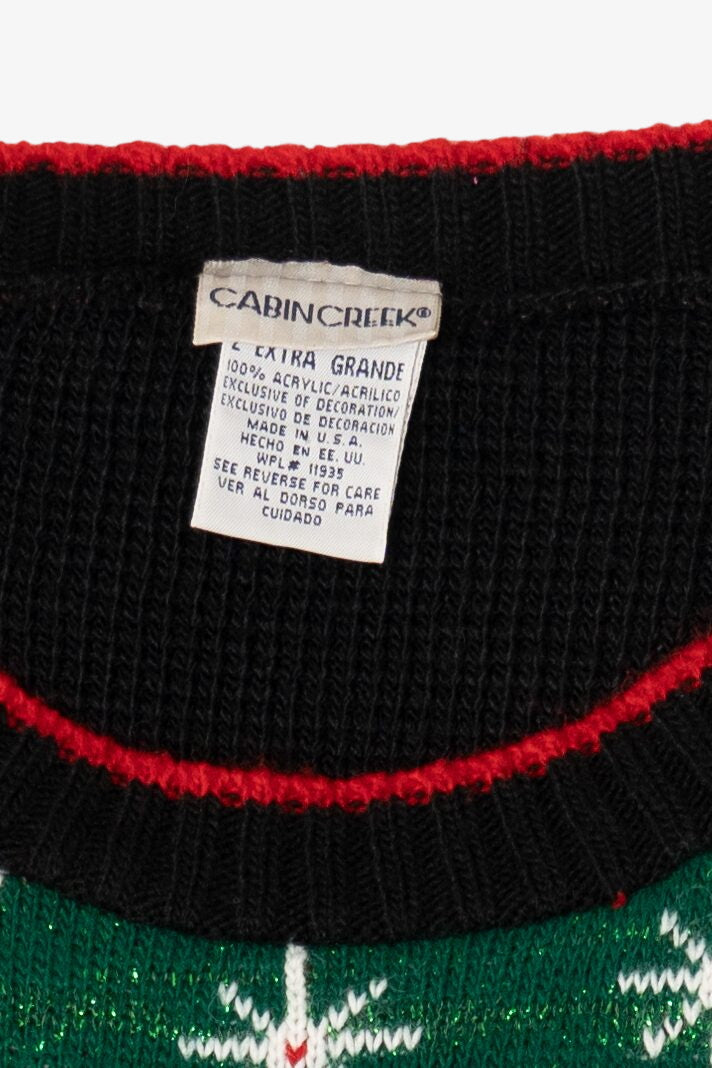 Vintage Quacker Factory Ugly Christmas Sweater (1990s)