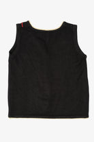 Vintage Black Ornaments Ugly Christmas Vest (1990s)