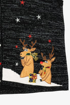 Vintage Black Holiday Time Santa Ugly Christmas Vest (2000s)