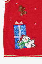Vintage Red White Stag Ugly Christmas Vest (1990s)