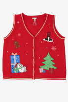 Vintage Red White Stag Ugly Christmas Vest (1990s)