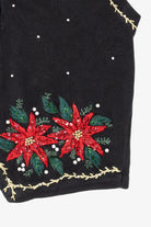 Vintage Black Victoria Jones Ugly Christmas Vest (1990s)