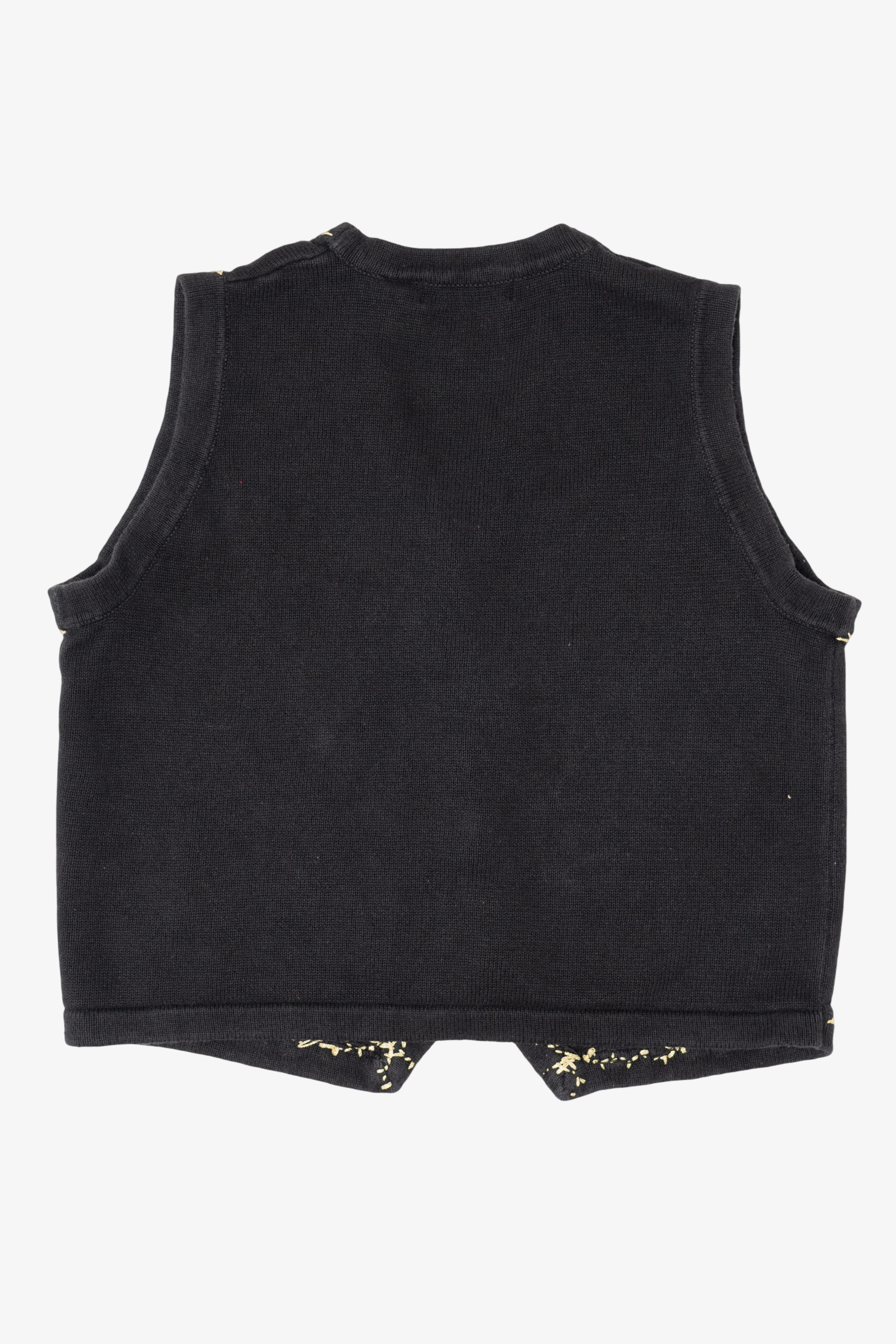 Vintage Black Victoria Jones Ugly Christmas Vest (1990s)