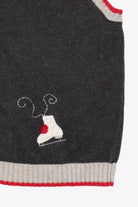 Vintage Dark Gray Field Gear Ugly Christmas Vest (1990s)