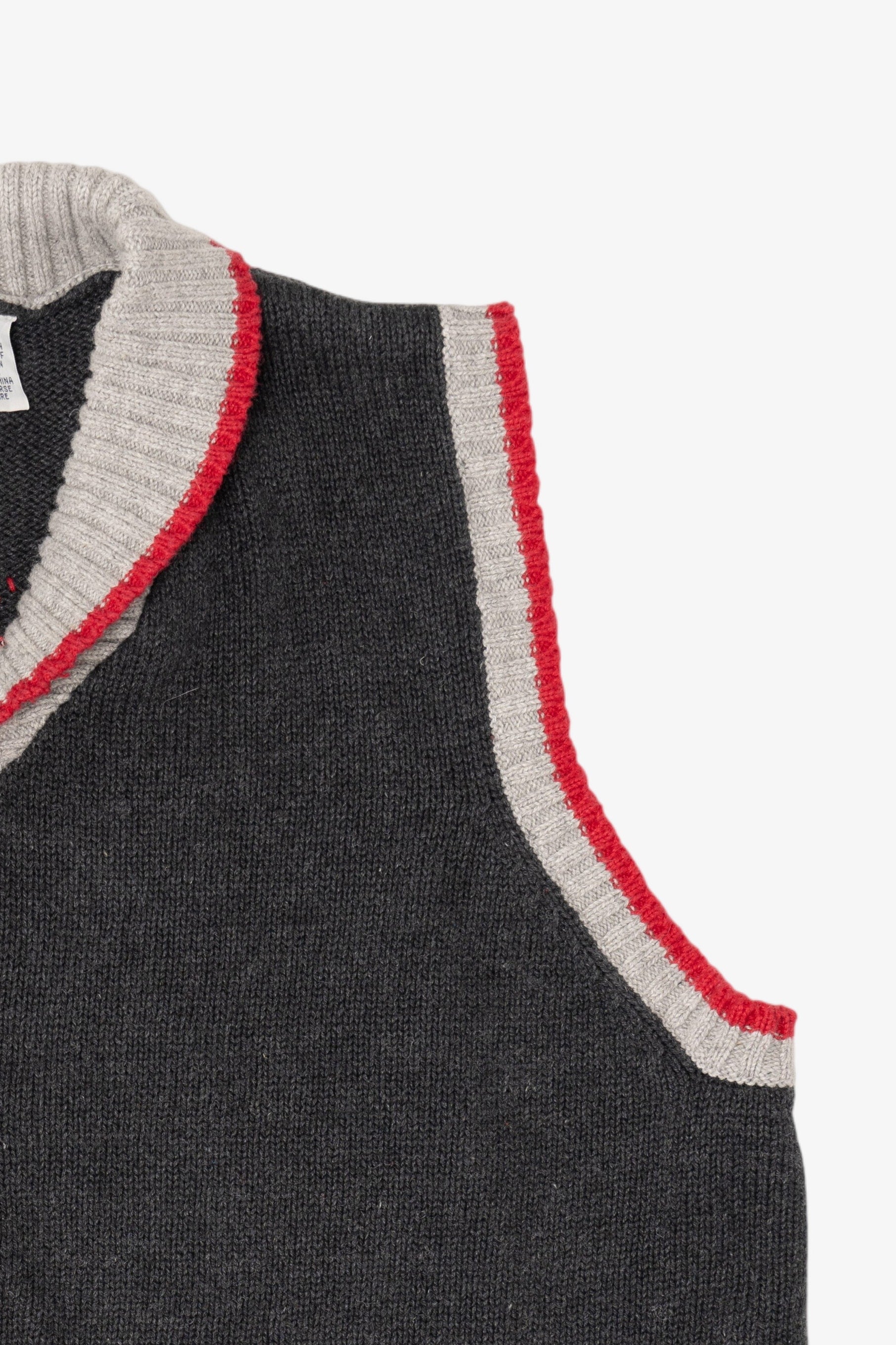 Vintage Dark Gray Field Gear Ugly Christmas Vest (1990s)