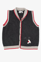 Vintage Dark Gray Field Gear Ugly Christmas Vest (1990s)