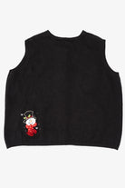 Vintage Black Holiday Editions Snowmen Ugly Christmas Vest (2000s)