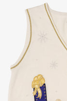 Vintage White Presents Ugly Christmas Vest (2000s)
