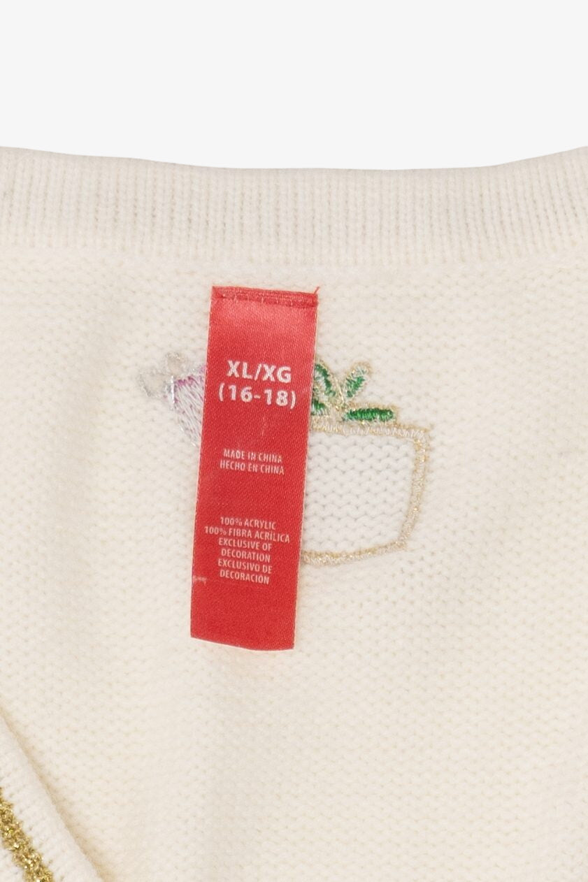 Vintage White Presents Ugly Christmas Vest (2000s)
