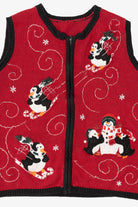 Vintage Red Penguins Ugly Christmas Vest (1990s)