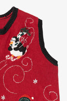 Vintage Red Penguins Ugly Christmas Vest (1990s)