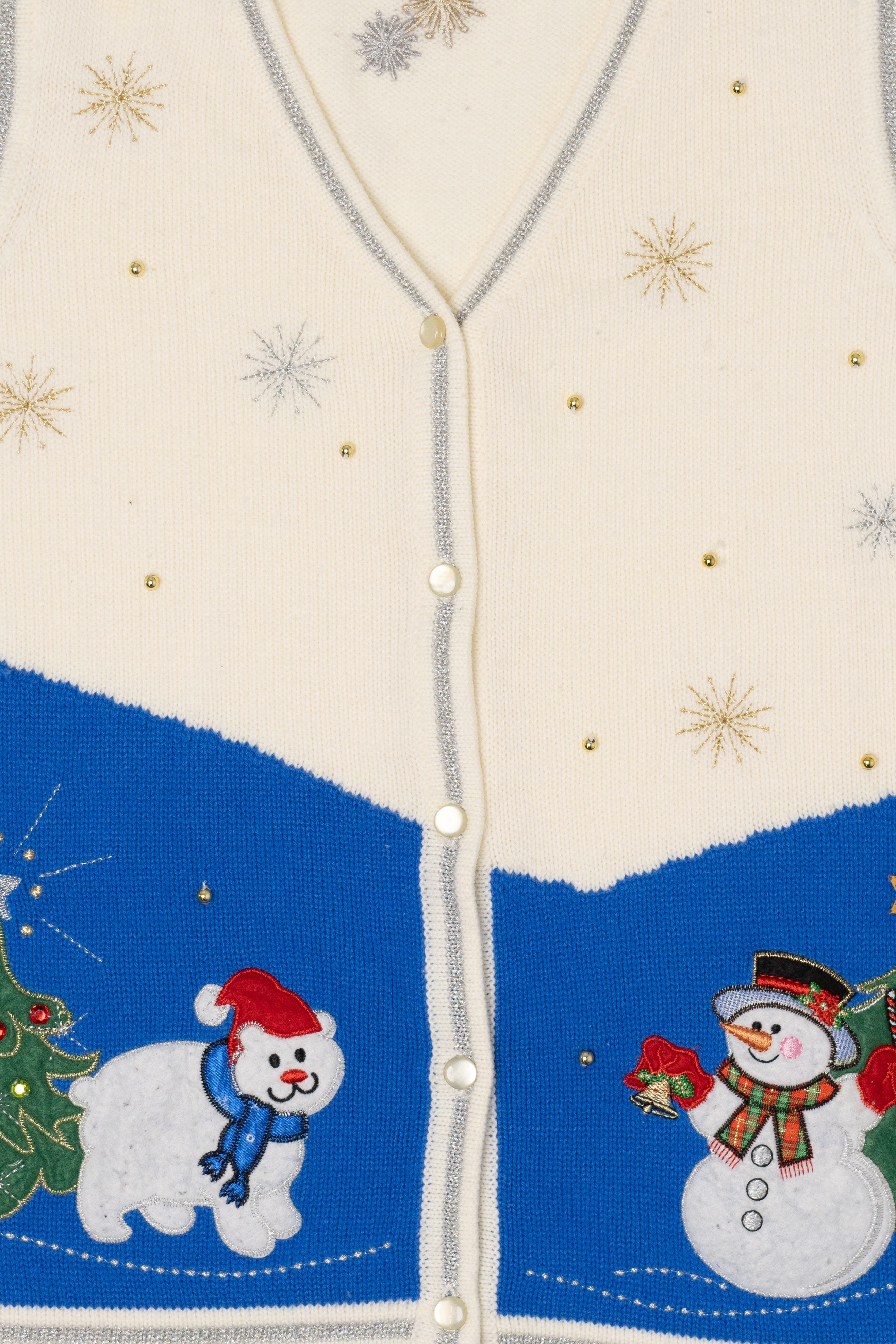 Vintage White Stag Ugly Christmas Vest (2000s)