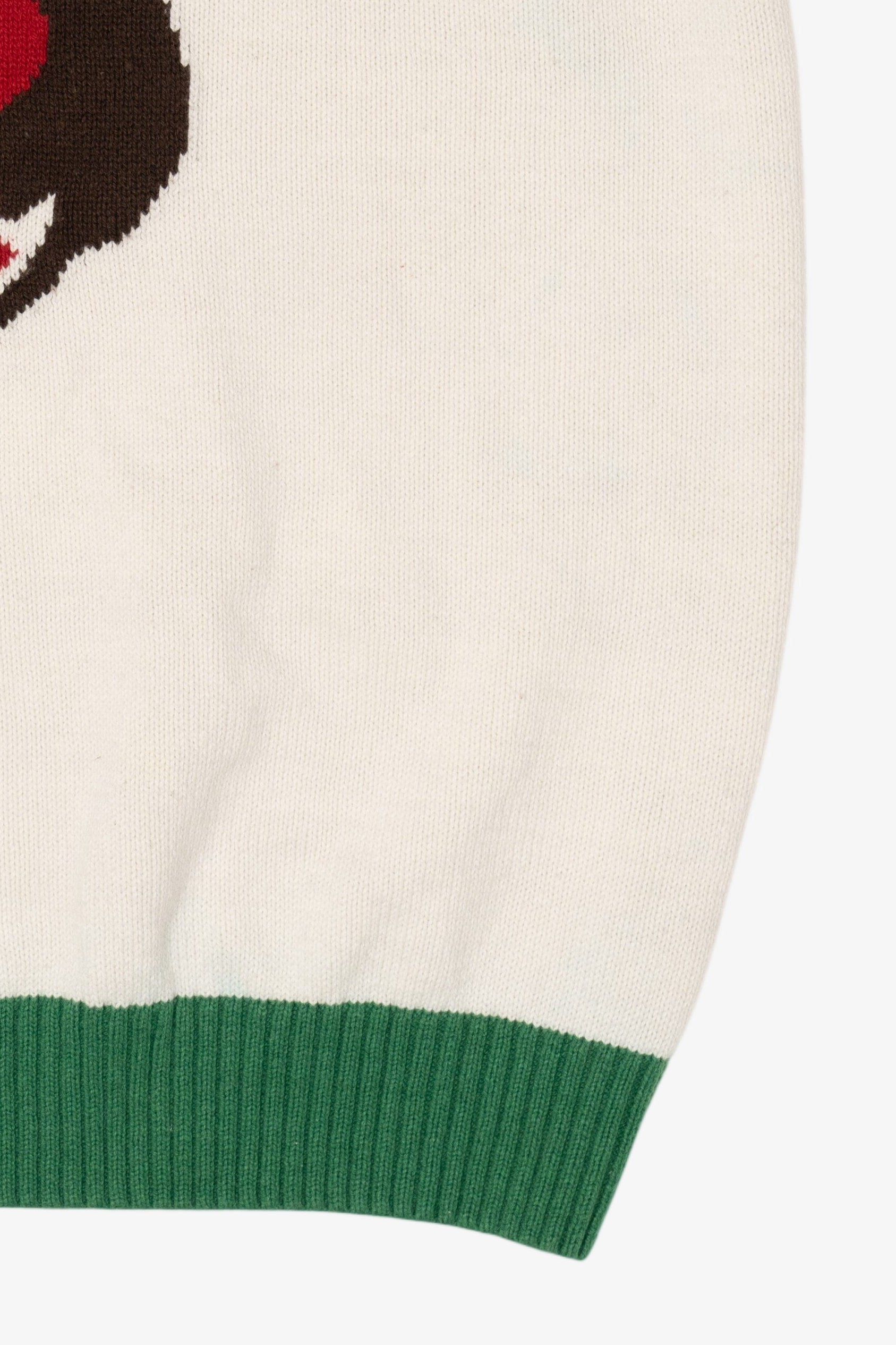 White Ugly Christmas Sweater Rudolph Reindeer Vest (2010s)