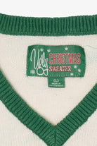 White Ugly Christmas Sweater Rudolph Reindeer Vest (2010s)