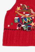 Vintage Red Designers Studio Originals Toys Ugly Christmas Vest (1990s)