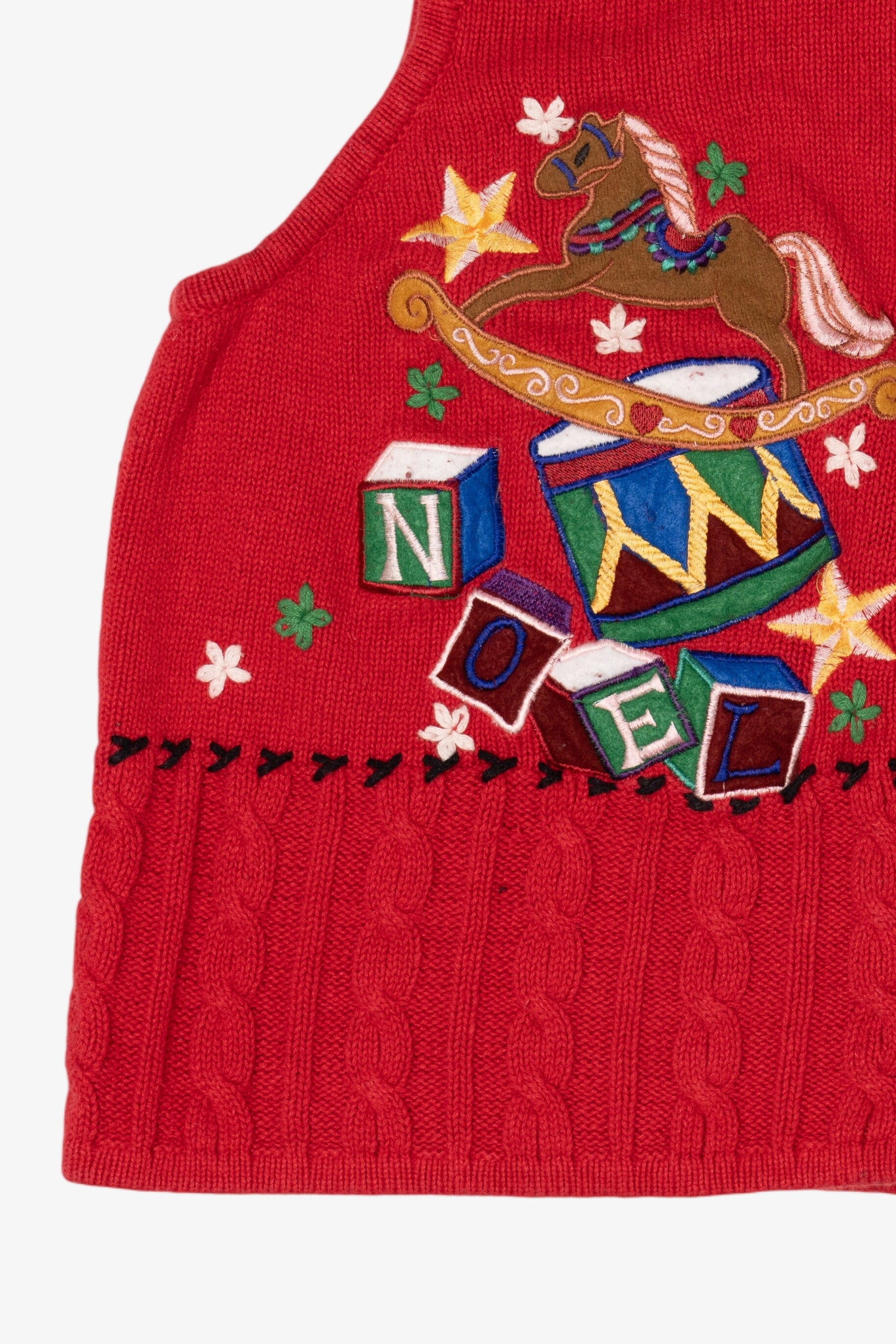 Vintage Red Designers Studio Originals Toys Ugly Christmas Vest (1990s)