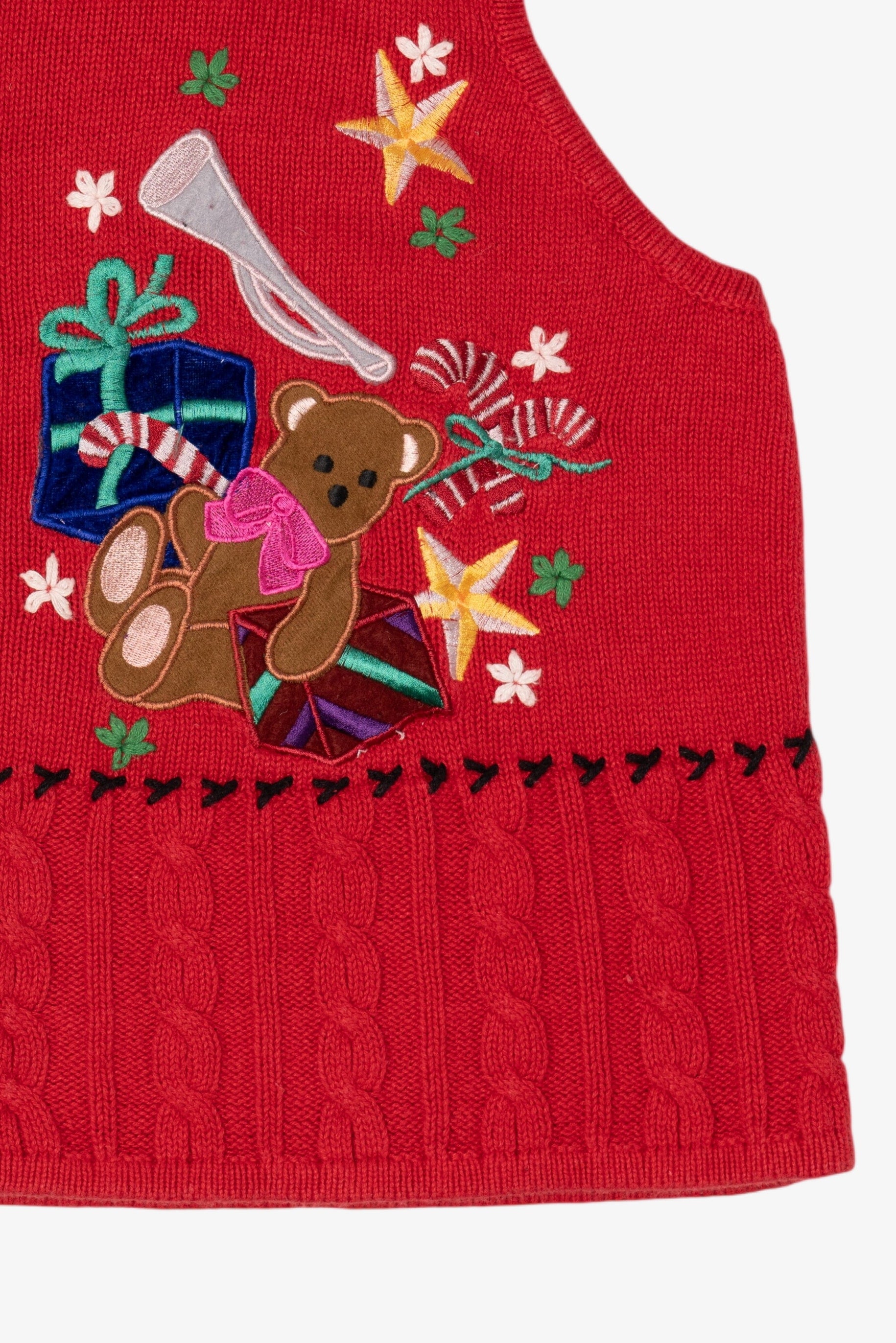 Vintage Red Designers Studio Originals Toys Ugly Christmas Vest (1990s)