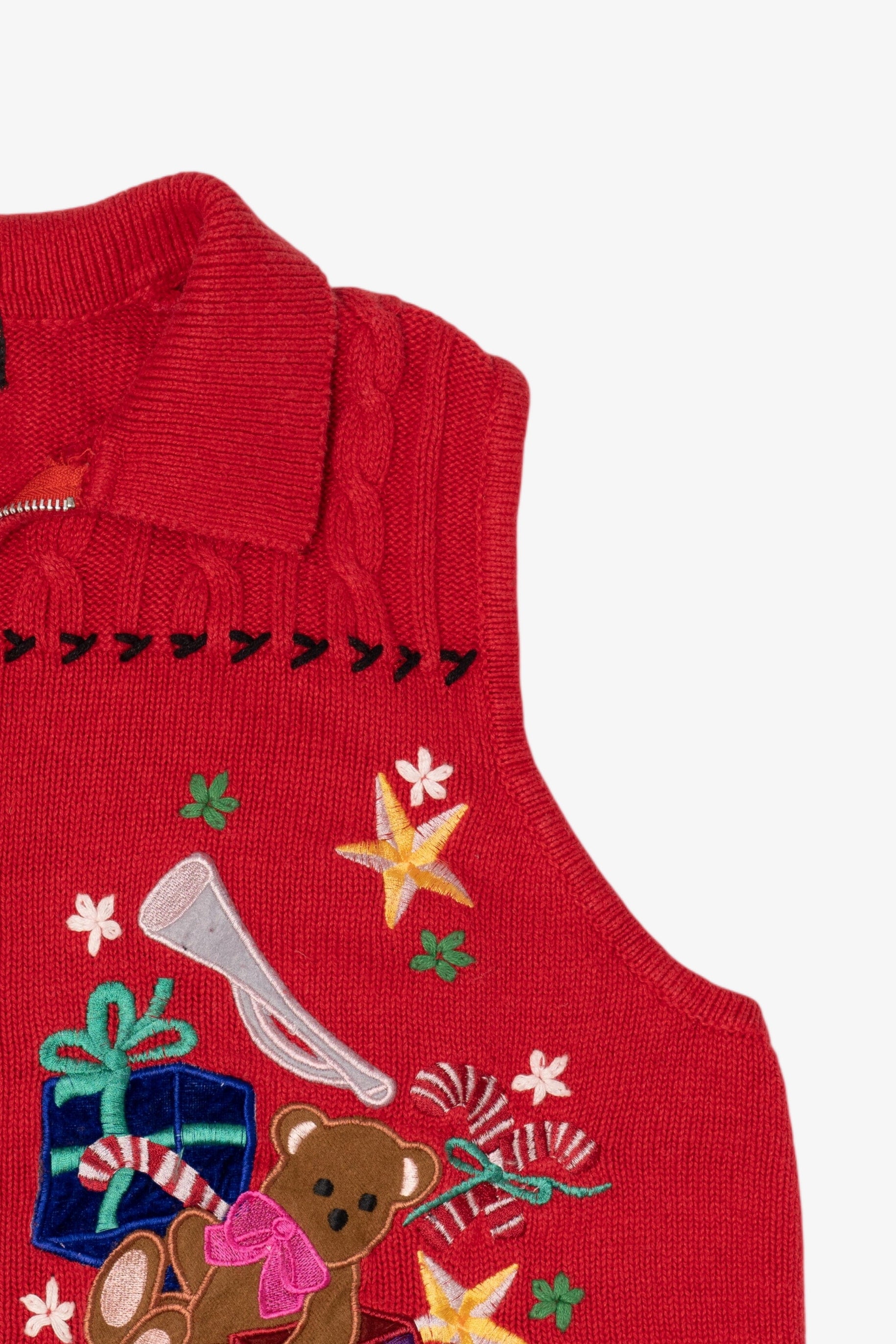 Vintage Red Designers Studio Originals Toys Ugly Christmas Vest (1990s)