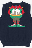 Navy Blue Route 66 Elf Ugly Christmas Vest (2010s)