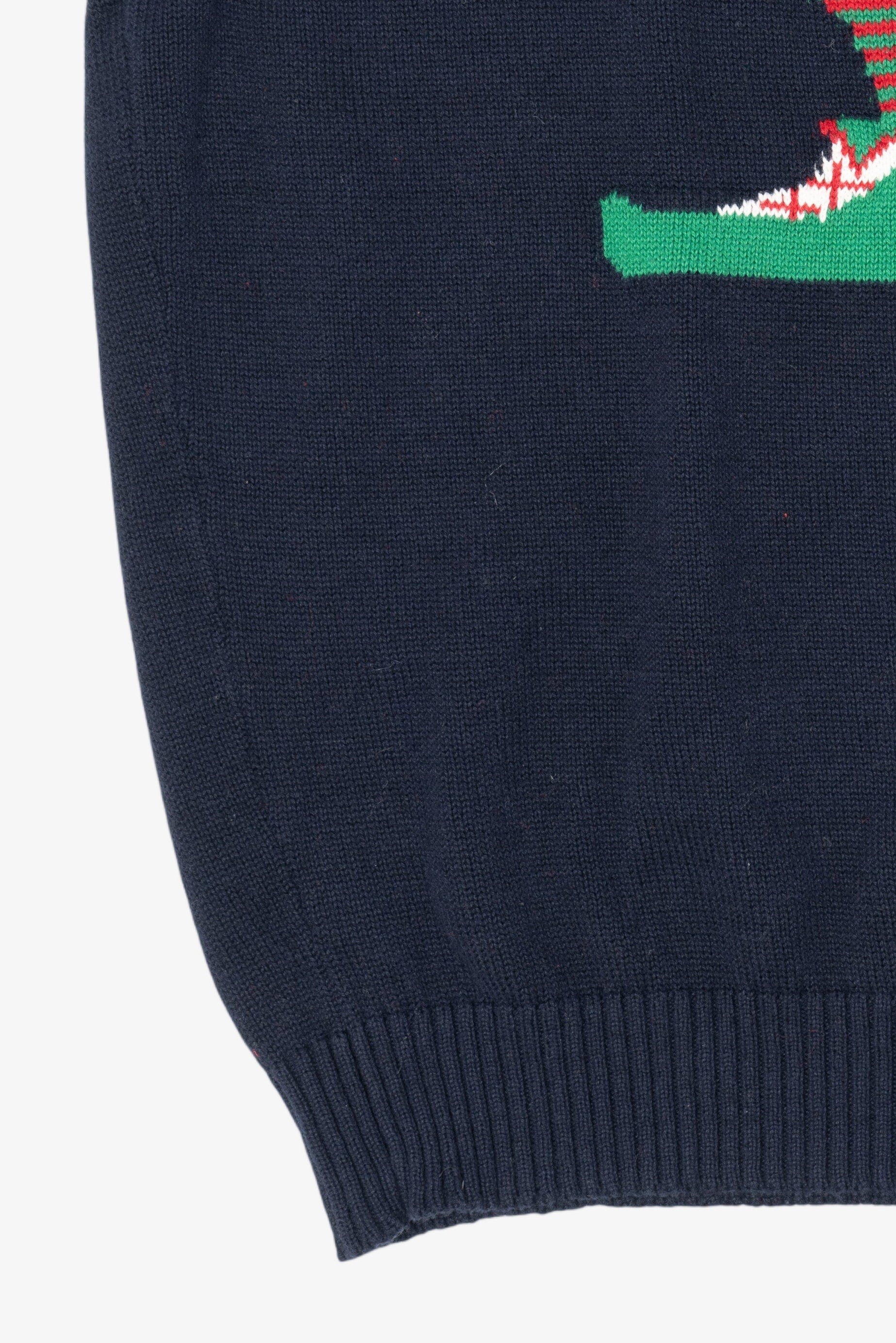 Navy Blue Route 66 Elf Ugly Christmas Vest (2010s)