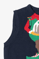 Navy Blue Route 66 Elf Ugly Christmas Vest (2010s)