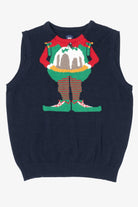 Navy Blue Route 66 Elf Ugly Christmas Vest (2010s)