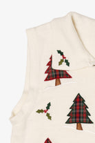 Vintage White Southern Lady Trees Ugly Christmas Vest (1990s)