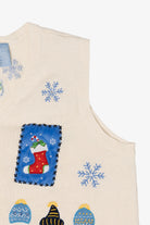 Vintage White Holiday Editions Ugly Christmas Vest (2000s)