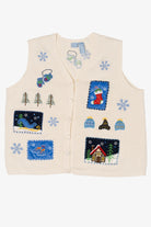 Vintage White Holiday Editions Ugly Christmas Vest (2000s)