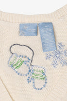 Vintage White Holiday Editions Ugly Christmas Vest (2000s)