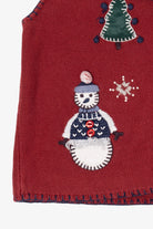 Vintage Red North Crest Ugly Christmas Vest (1990s)