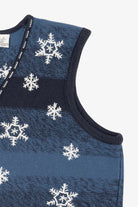 Vintage Blue C.J Banks Snowflakes Ugly Christmas Vest (2000s)