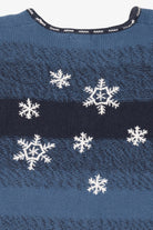 Vintage Blue C.J Banks Snowflakes Ugly Christmas Vest (2000s)