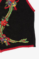 Vintage Black Kathie Lee Ugly Christmas Vest (1990s)