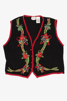Vintage Black Kathie Lee Ugly Christmas Vest (1990s)