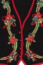 Vintage Black Kathie Lee Ugly Christmas Vest (1990s)
