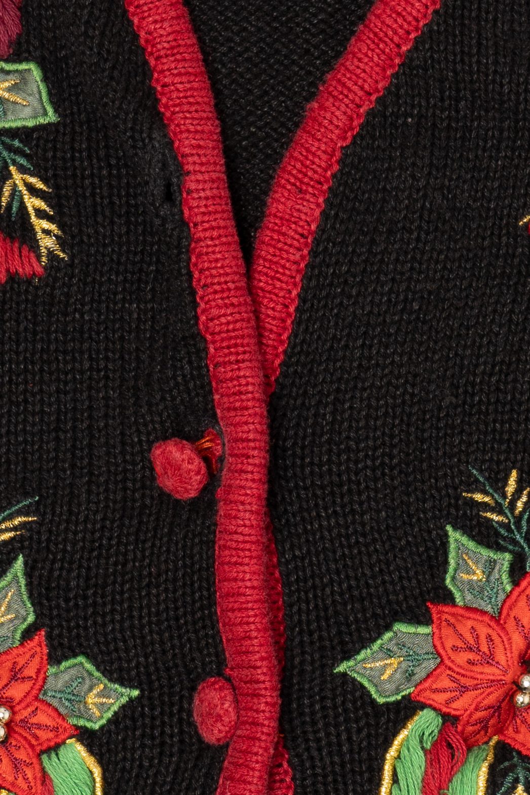 Vintage Black Kathie Lee Ugly Christmas Vest (1990s)