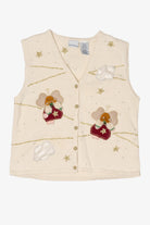 Vintage White Bobbie Brooks Angels Ugly Christmas Vest (1990s)