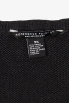 Vintage Black Reference Point 2 Ornaments Ugly Christmas Vest (2000s)