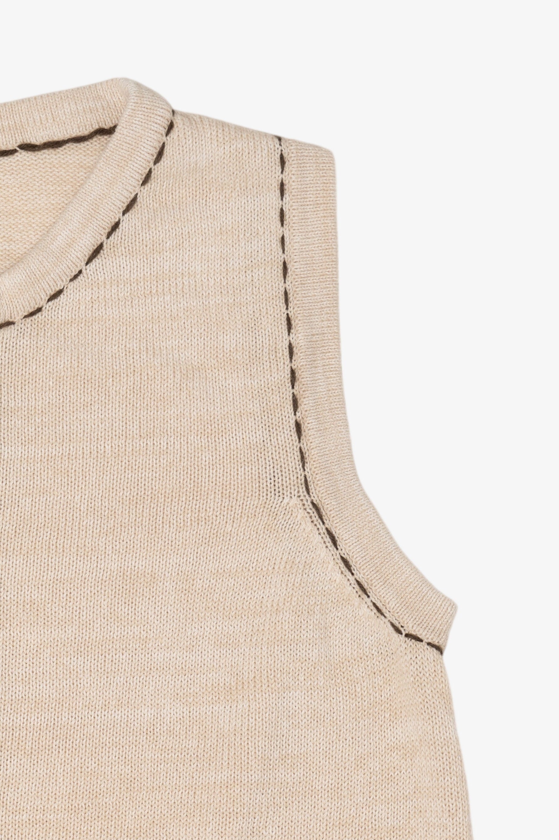 Vintage Beige Blair Ugly Christmas Vest (2000s)