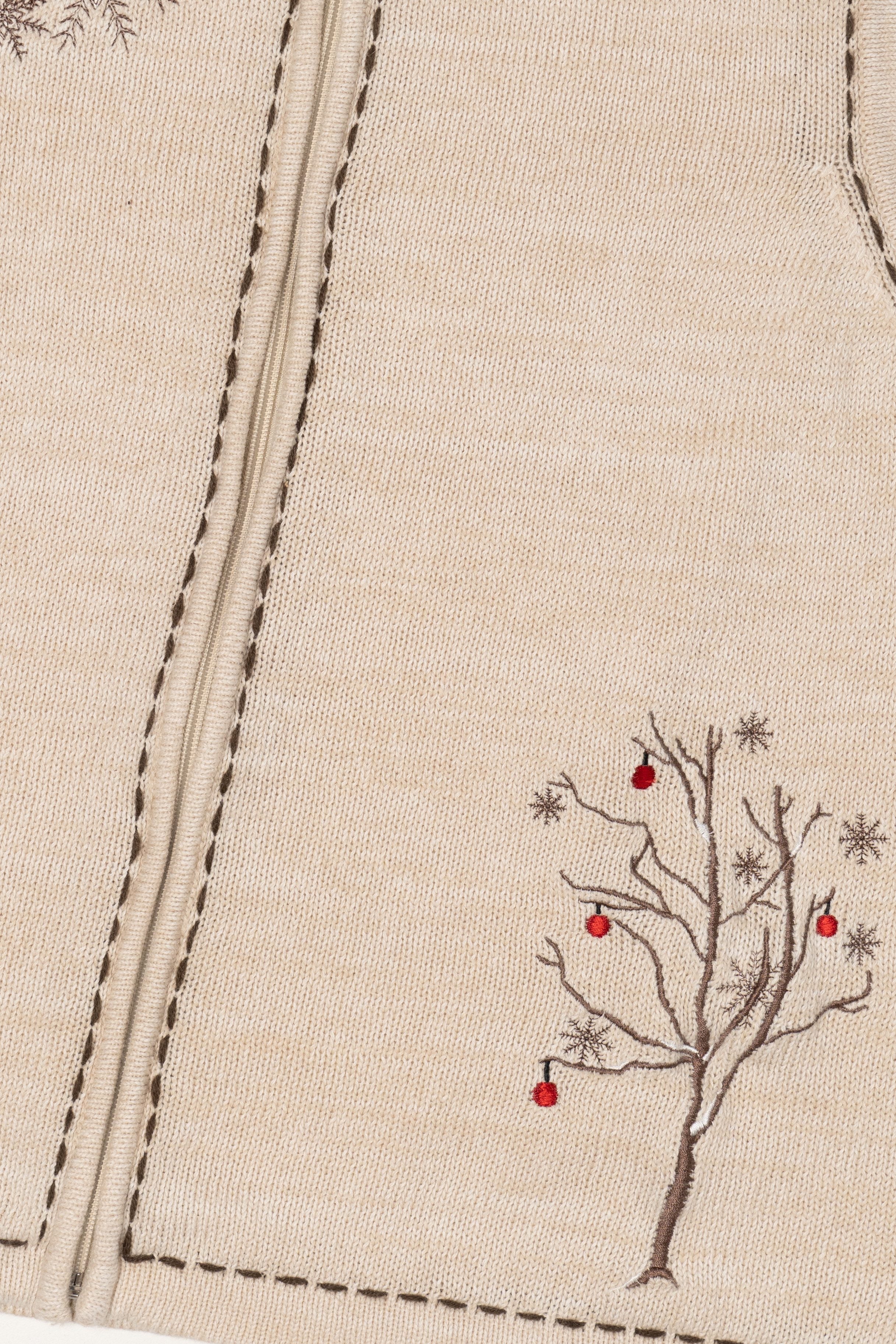 Vintage Beige Blair Ugly Christmas Vest (2000s)