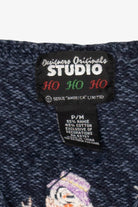 Vintage Blue Designers Originals Studio Snowmen Ugly Christmas Vest (1990s)